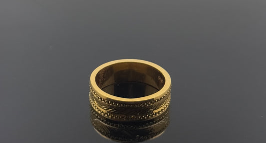 22k Solid Gold Ladies Simple Ring GR979
