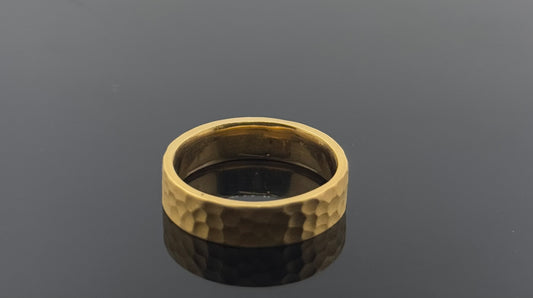 22k Solid Gold Ladies Simple Ring GR980