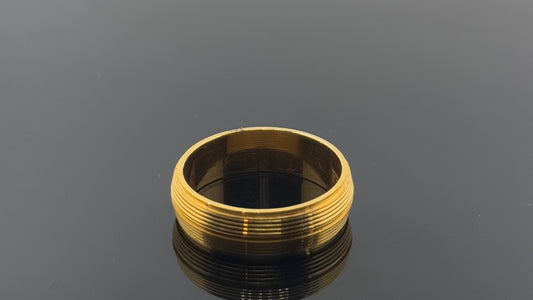 22k Solid Gold Ladies Simple Ring GR981