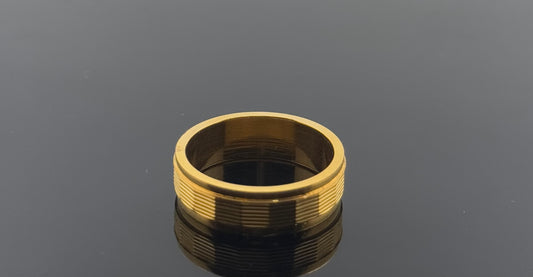22k Solid Gold Ladies Simple Ring GR982