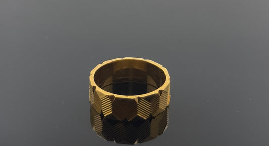 22k Solid Gold Ladies Simple Ring GR986