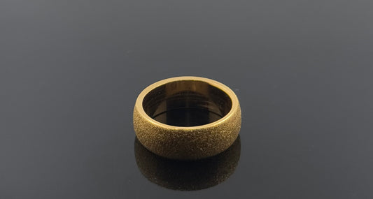 21k Solid Gold Ladies Simple Ring GR996