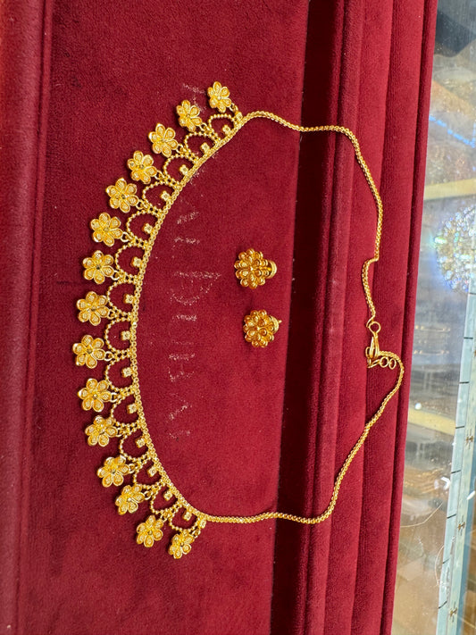gold flower set