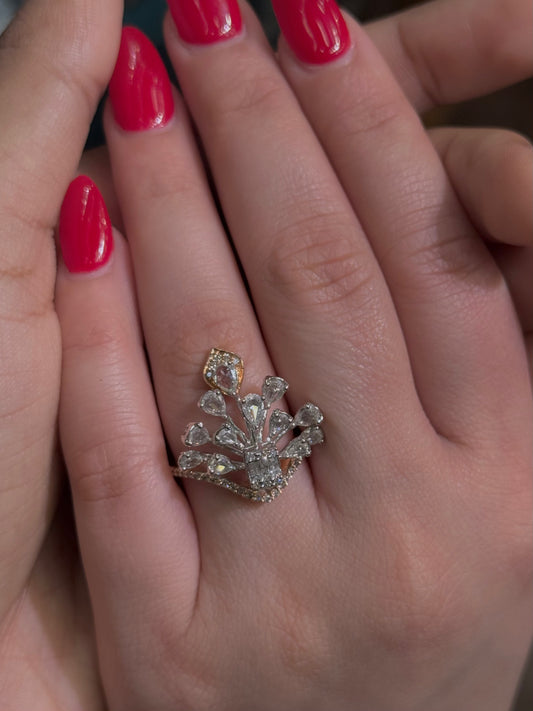 Natural Diamond CockTail Ring  DR111