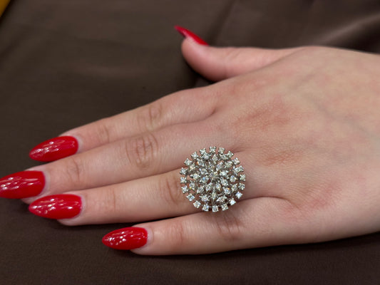 Natural Diamond Cocktail Ring DR363