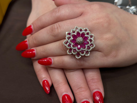 Natural Diamond Cocktail Ring DR360