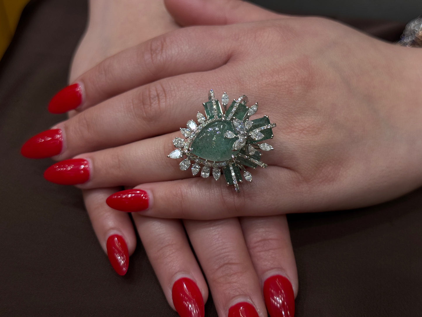 Natural Diamond Cocktail Ring DR358