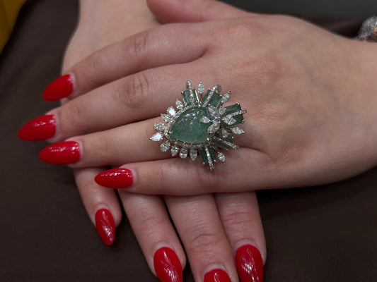Natural Diamond Cocktail Ring DR358