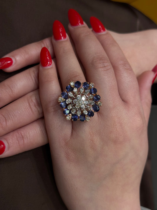 Natural Diamond Cocktail Ring DR357