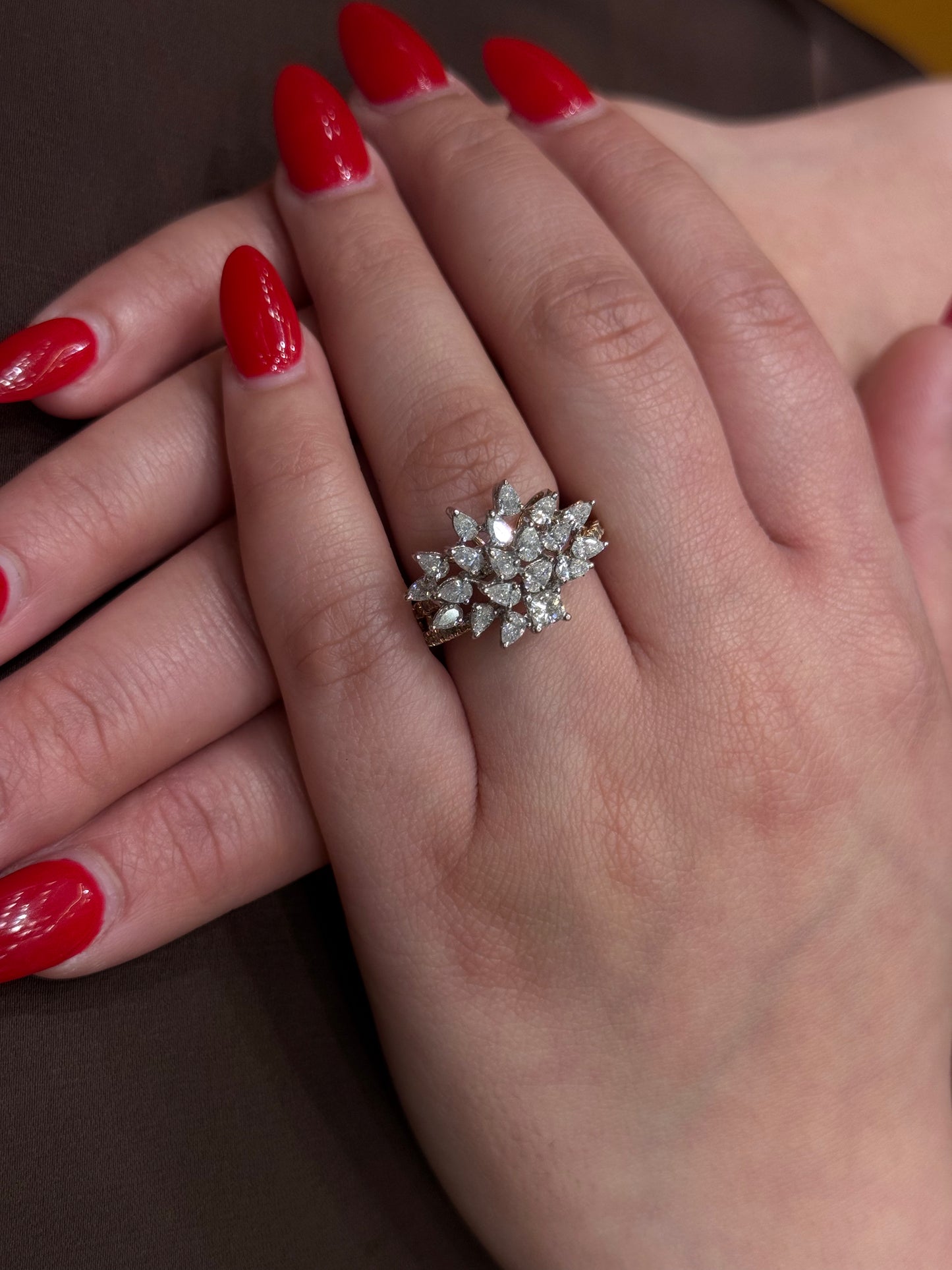 Natural Diamond Cocktail Ring DR354