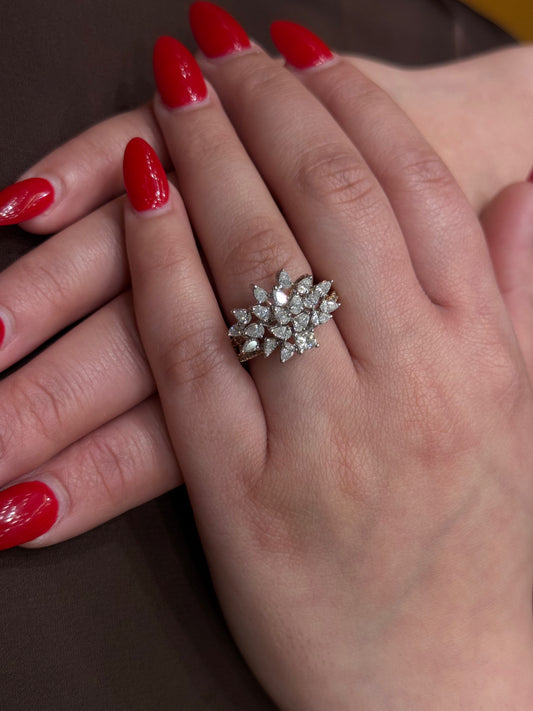 Natural Diamond Cocktail Ring DR354