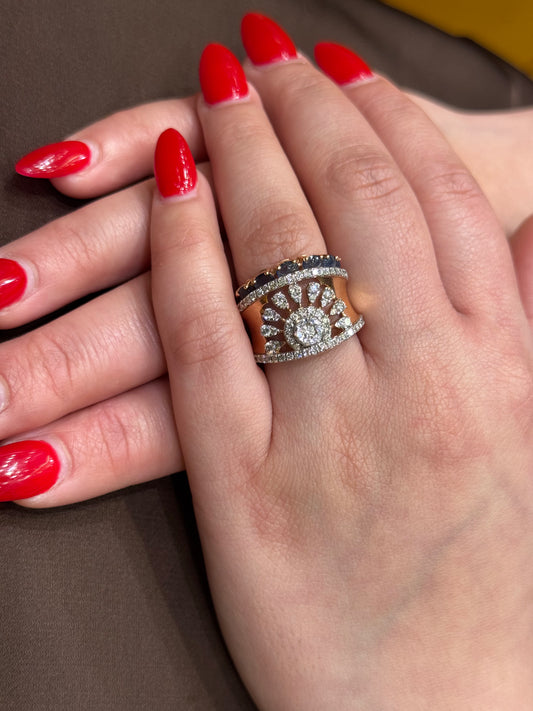 Natural Diamond Cocktail Ring DR340