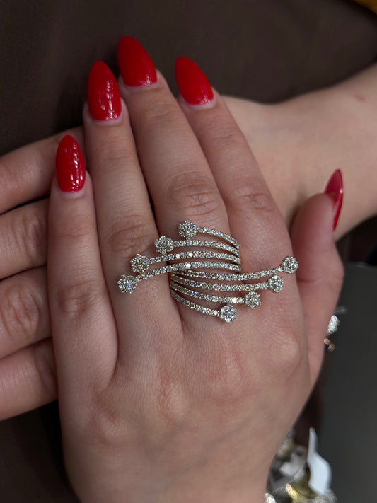 Natural Diamond Cocktail Ring DR367