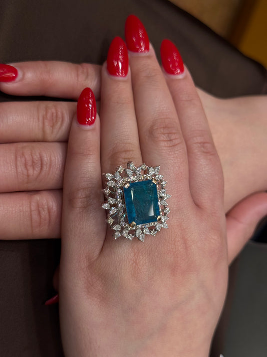 Natural Diamond Cocktail Ring DR365