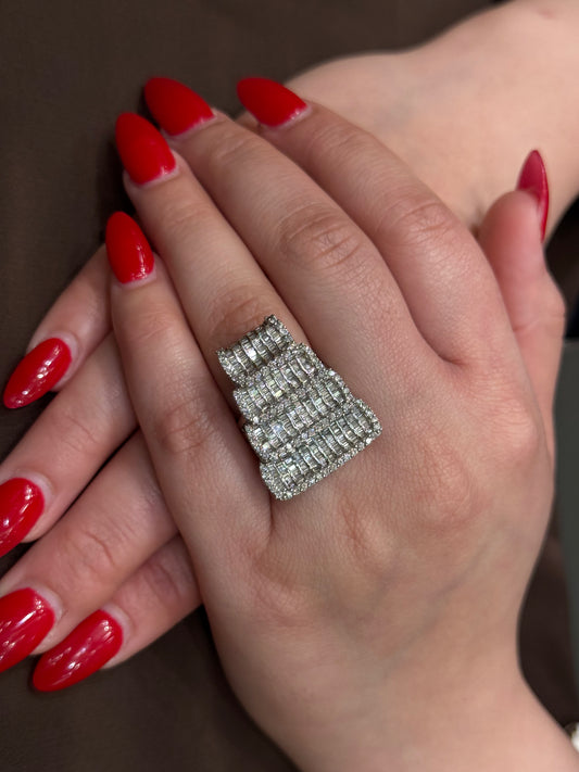 Natural Diamond Cocktail Ring DR256