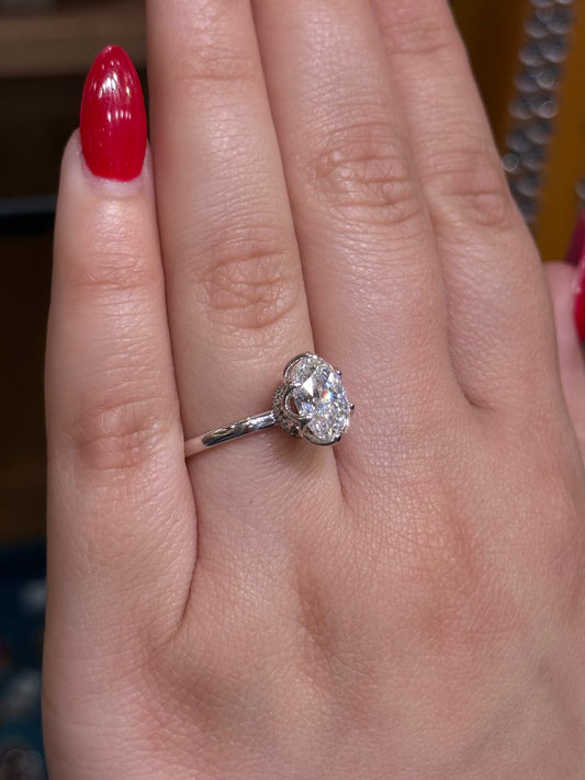 Elegant Cultured Diamond Ring LR8