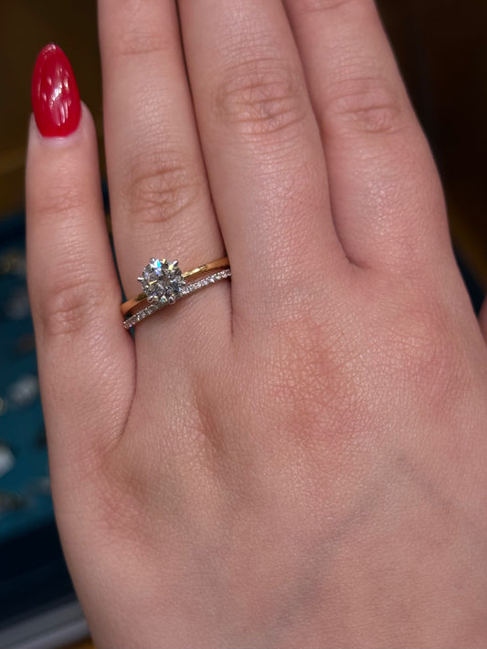 Elegant Cultured Diamond Ring LR32