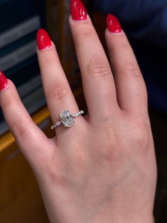 Elegant Cultured Diamond Ring LR3