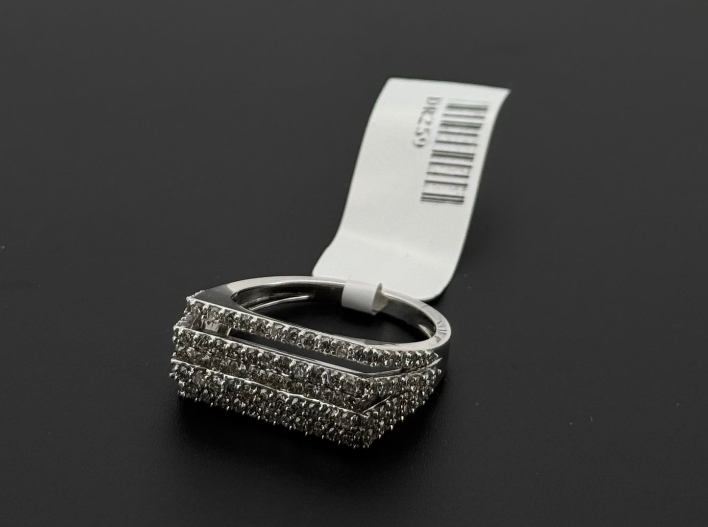 Natural Diamond Men Retangular Ring DR259