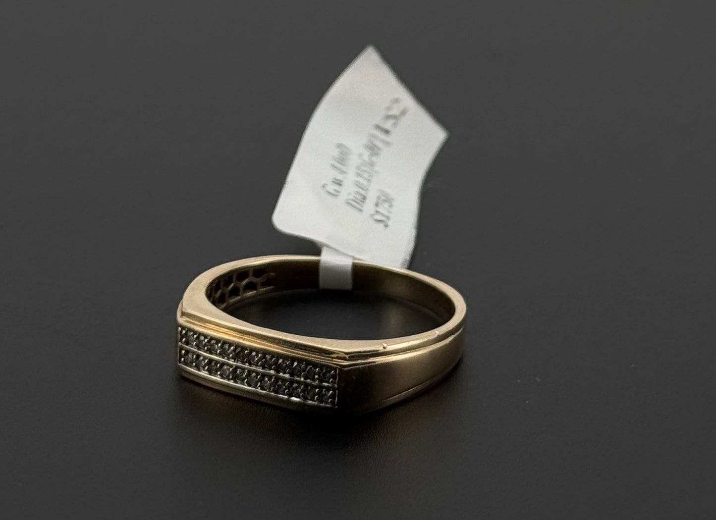 Natural Diamond Men Signet Ring DR258