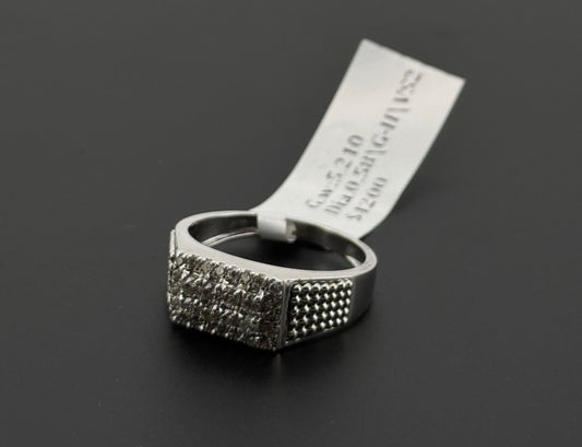 Natural Diamond Men Signet Ring DR274