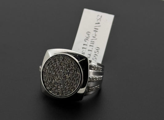 Natural Diamond Men Signet Ring DR285