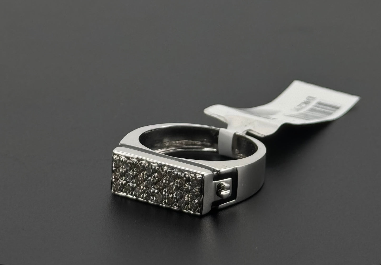 Natural Diamond Men Signet Ring DR297