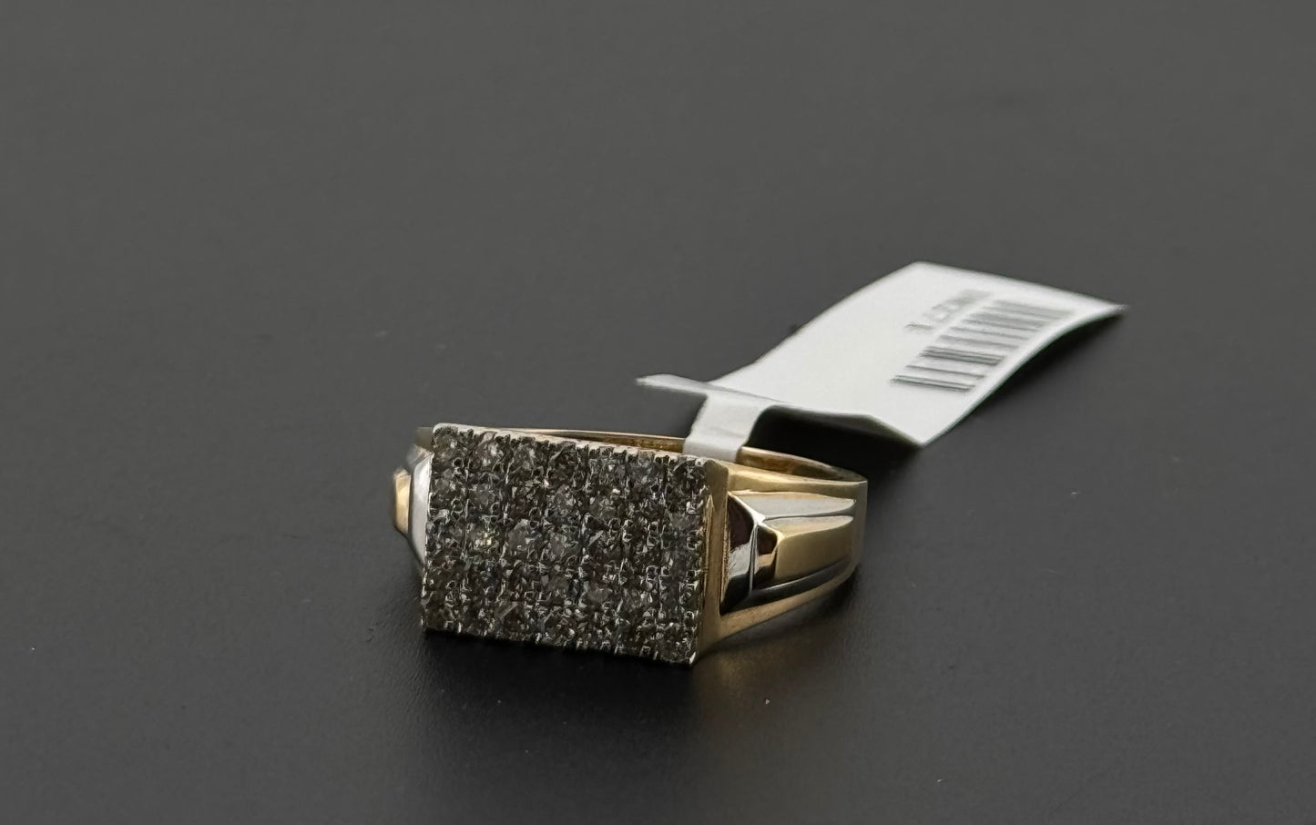 Natural Diamond Men Signet Ring DR271