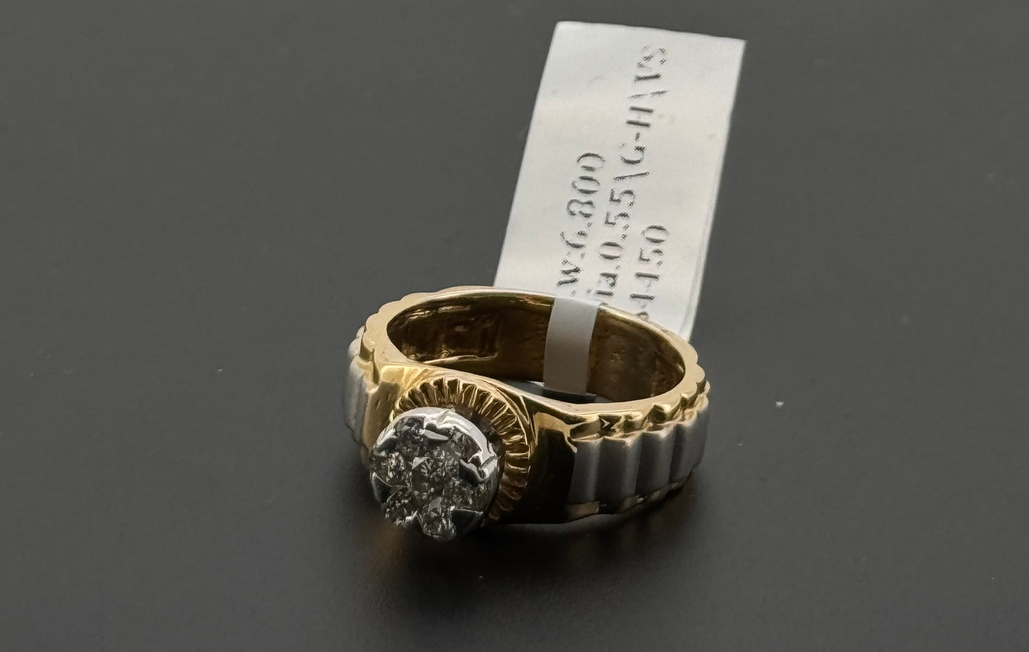Natural Diamond Men Cluster Ring DR439