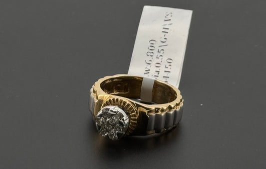 Natural Diamond Men Cluster Ring DR439
