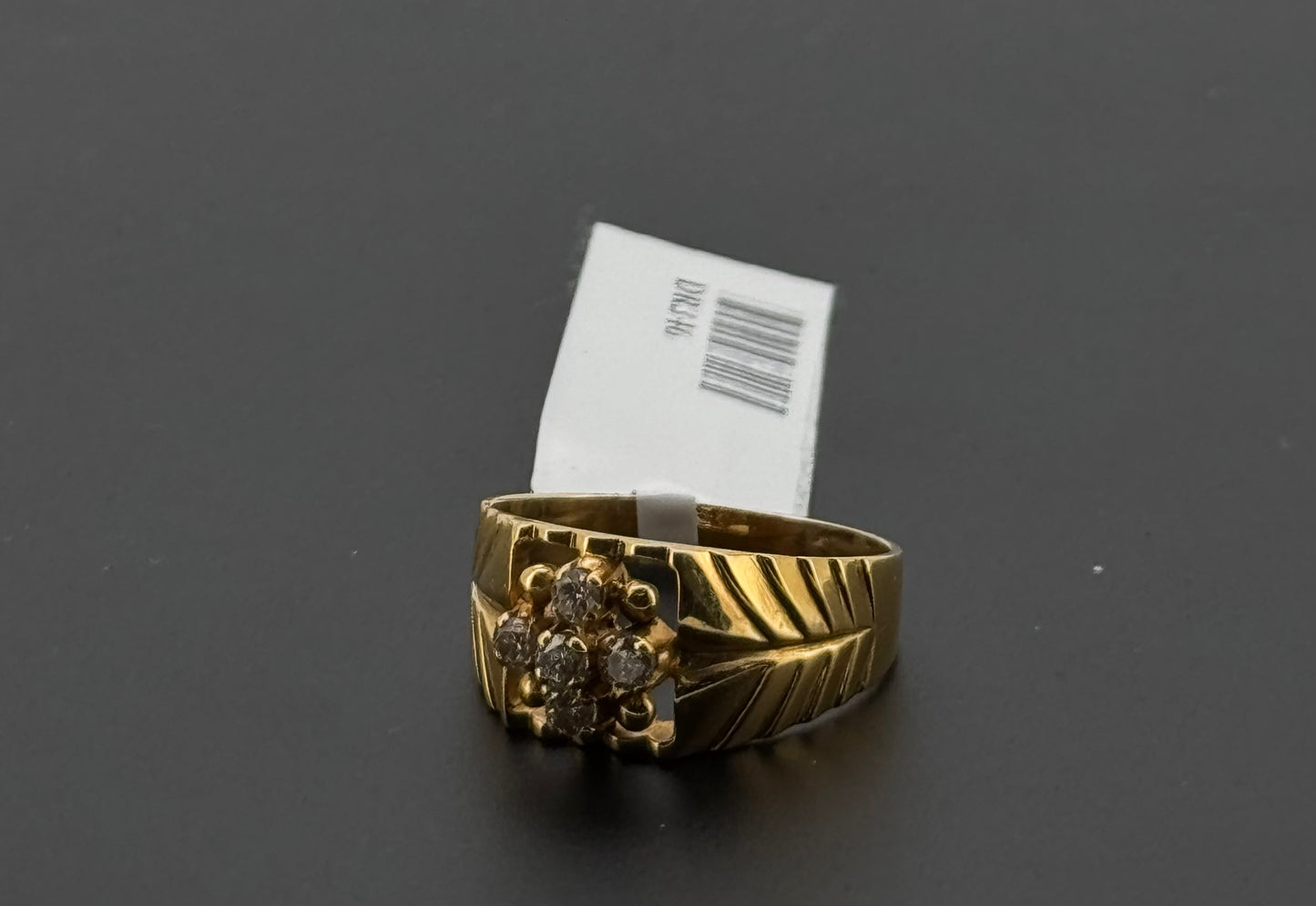 Natural Diamond Men Signet Ring DR346