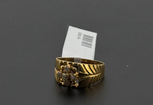 Natural Diamond Men Signet Ring DR346