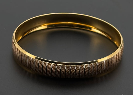 22k Solid Gold Equisite Two Tone Bangles BG6