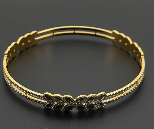 22k Solid Gold Equisite Two Tone Bangles BG11
