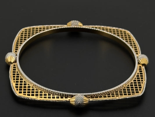 22k Solid Gold Equisite Two Tone Bangles BG41
