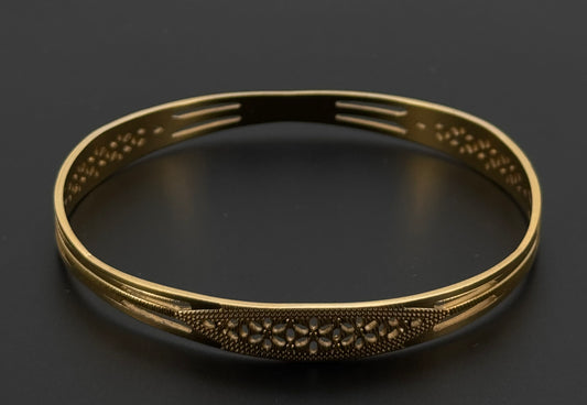 22k Solid Gold Equisite Two Tone Bangles BG21