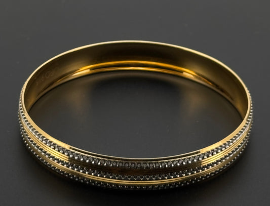22k Solid Gold Equisite Two Tone Bangles BG22