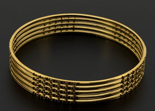 22k Solid Gold Equisite Two Tone Bangles BG27