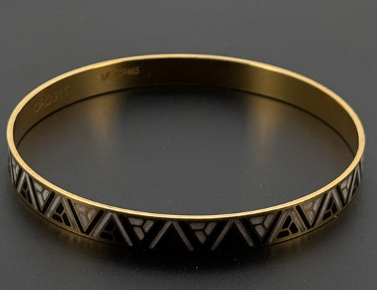 22k Solid Gold Equisite Two Tone Bangles BG35