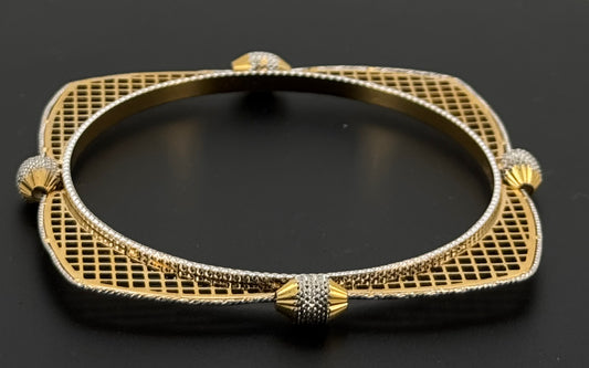 22k Solid Gold Equisite Two Tone Bangles BG20