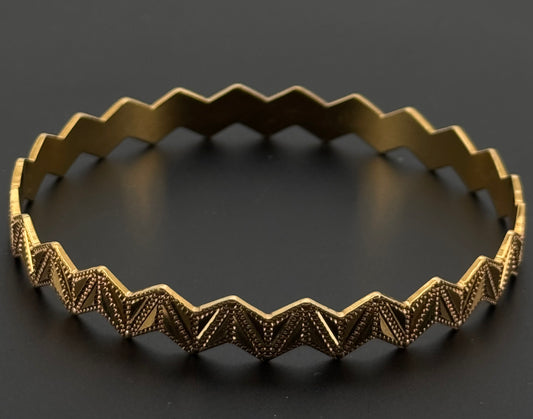 22k Solid Gold Equisite Two Tone Bangles BG48