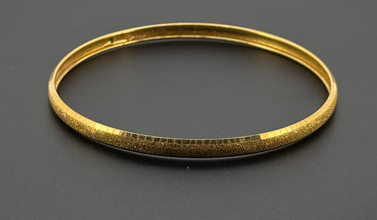 22k Solid Gold Simple Bangles BG52