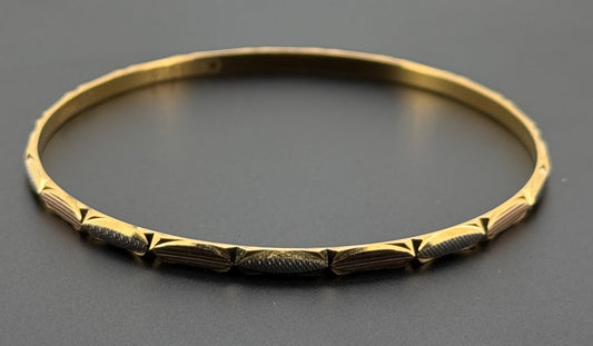 22k Solid Gold Equisite Two Tone Bangles BG58