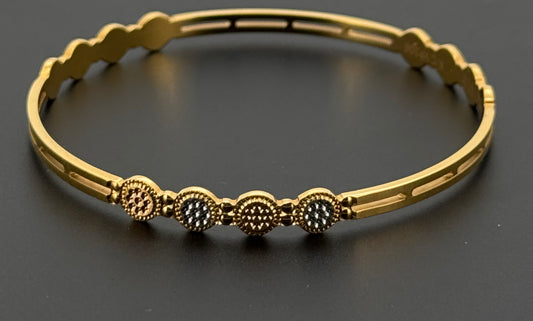 22k Solid Gold Equisite Two Tone Bangles BG63