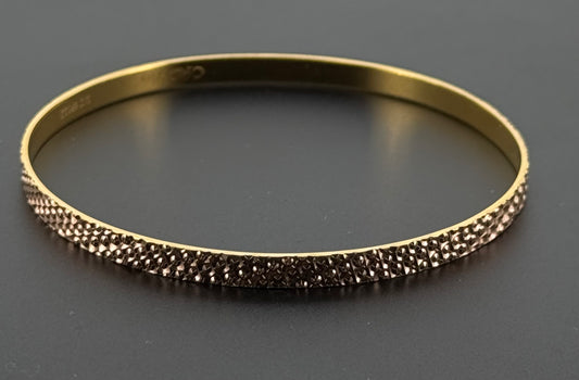 22k Solid Gold Equisite Two Tone Bangles BG69
