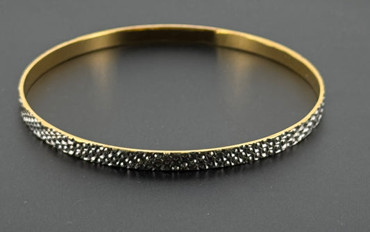 22k Solid Gold Equisite Two Tone Bangles BG70