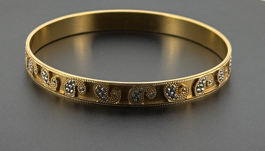 22k Solid Gold Equisite Two Tone Bangles BG85