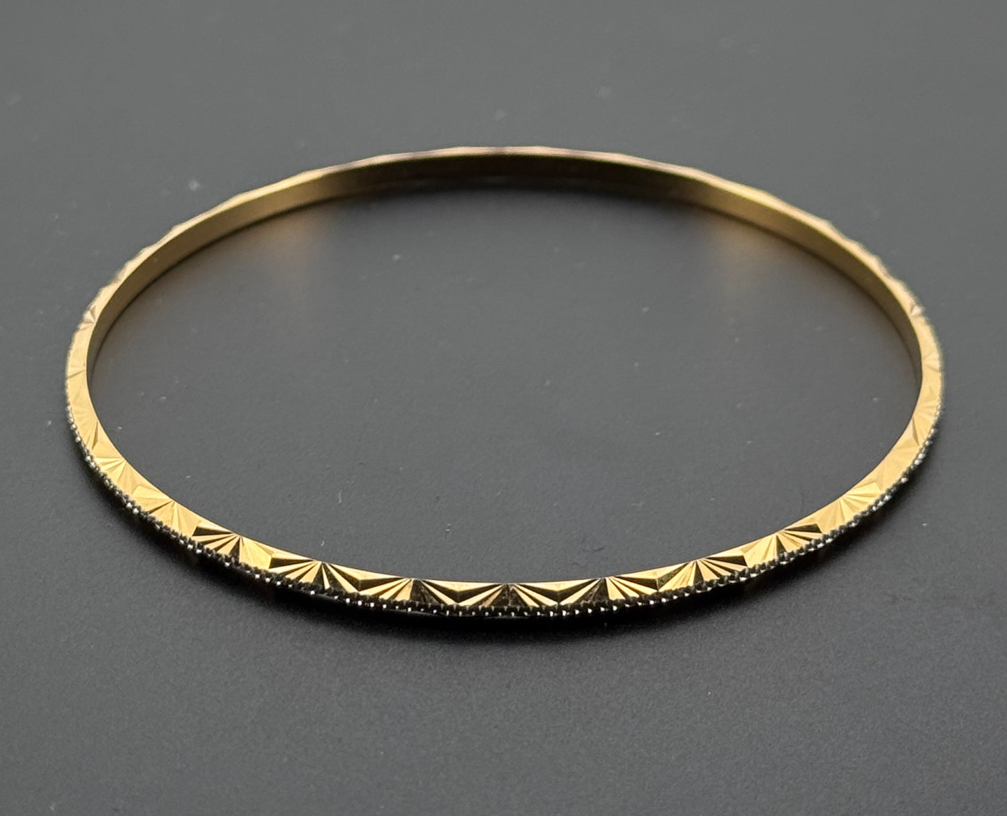 22k Solid Gold Equisite Two Tone Bangles BG147