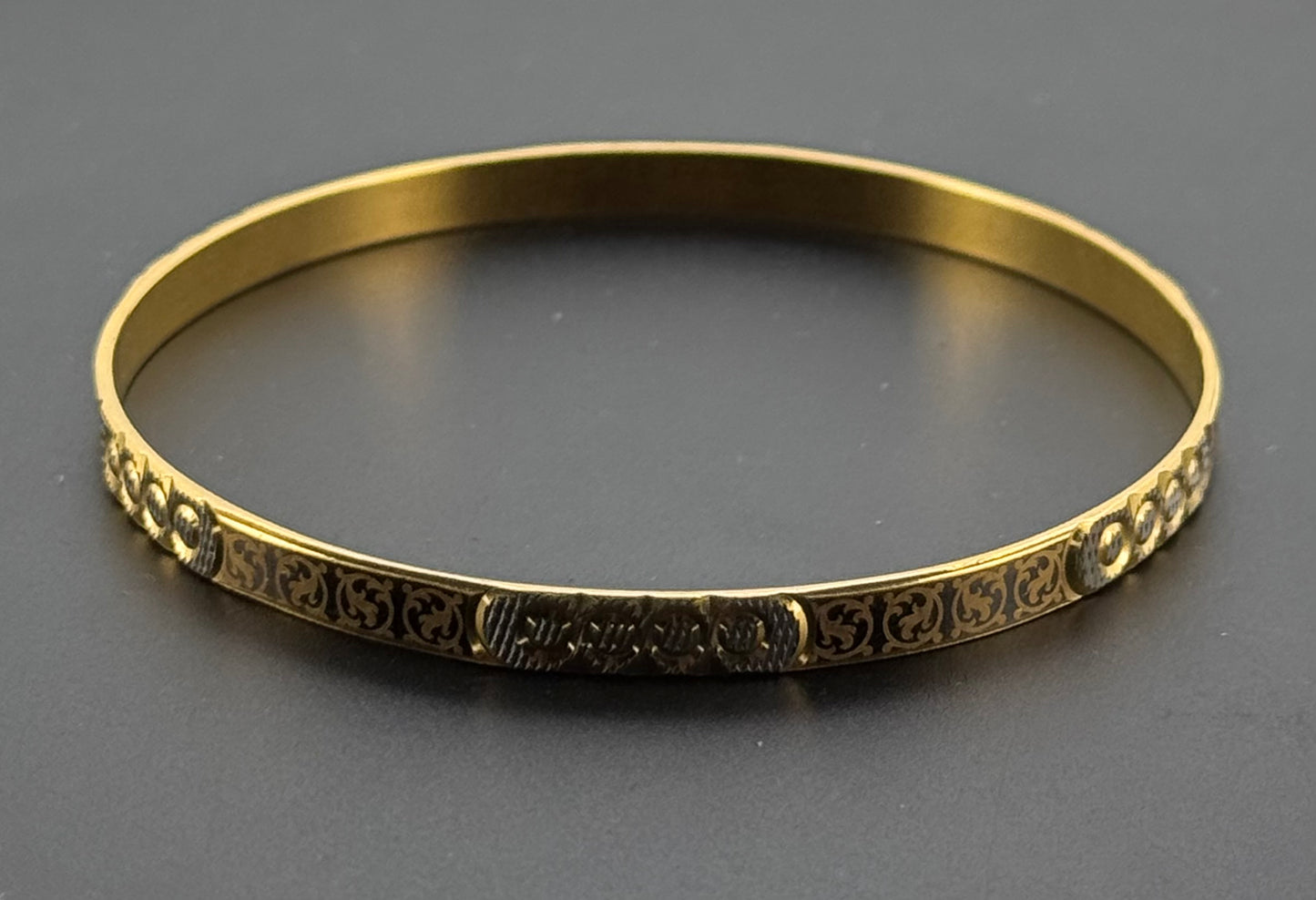 22k Solid Gold Equisite Two Tone Bangles BG148