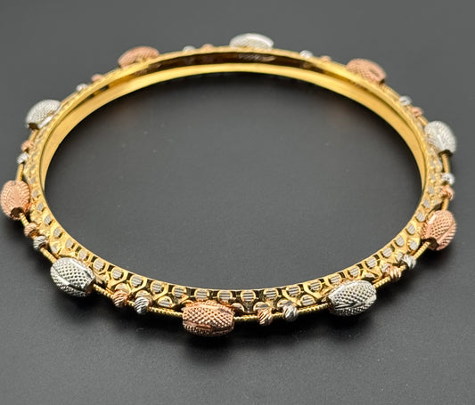22k Solid Gold Equisite Two Tone Bangles BG190